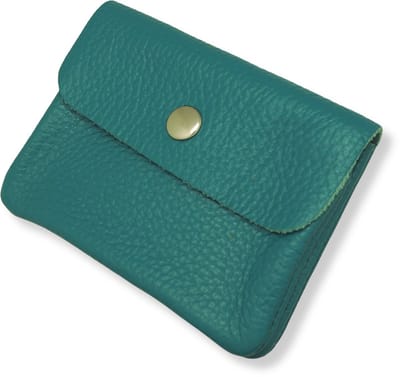 Bijoutheek Portemonnee Leer Italiaans Turquoise