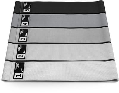 Trex Sport TX-038PBA - Mini Weerstandsbanden - 5 stuks - 380×80 mm - Met etui - Weerstand 5-30 kg