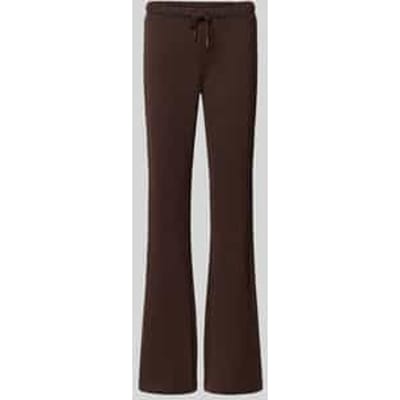 flared sweatpants van puur katoen