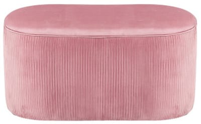 Bank, zitbank, schoenenbank, kruk, bijzettafel, leesbank, met opbergruimte, geschikt voor slaapkamer, gang, woonkamer, 81x40x41 cm, roze, polyester