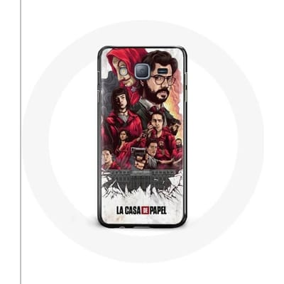 Hoesje voor Samsung Galaxy j3 2016 La Casa De Papel posterkunst