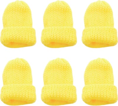 Set van 6 kleurrijke gebreide eierwarmers voor ontbijt