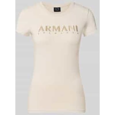 slim fit T-shirt met labelprint