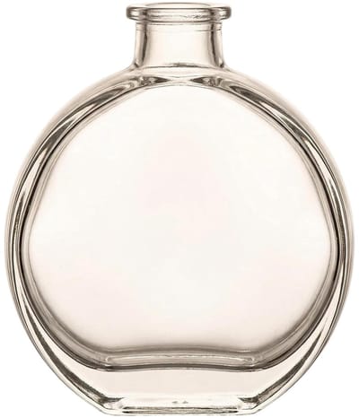 Dailygoods- Diffuser Fles 150ml - Ronde Glas - Decoratieve Pot - DIY Geur Accessoires - Transparant - Stevig Materiaal - Geurstokjes