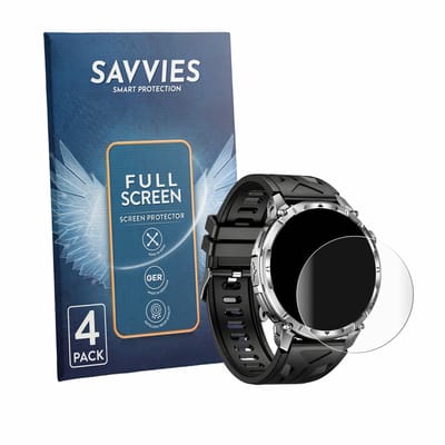 Savvies - Screenprotector voor Miecgth IW13 1.7" - Folie Beschermfolie transparant volledig dekking 4 Stuks