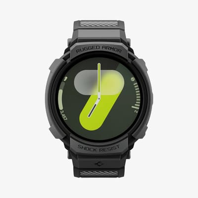 Spigen Rugged Armor™ Pro case voor de Samsung Galaxy Watch 9 / Watch 8 (44 mm) - Matte Black