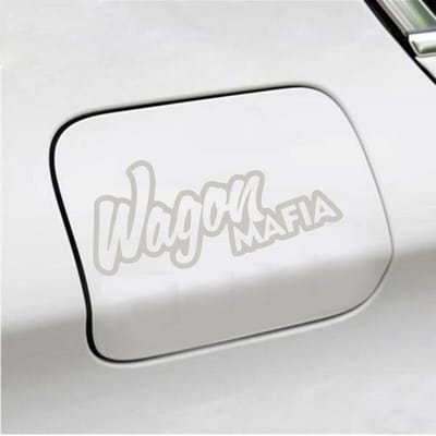Bumpersticker - Wagon Maffia - 8,6 X 19 - Zilver