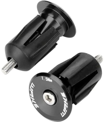 Allecto - Handlebar Plug - Aluminium Fiets Caps - Eenvoudig te Installeren - Zwart - Geschikt voor Mountain Bike en Road Bike - Fietsaccessoire vo