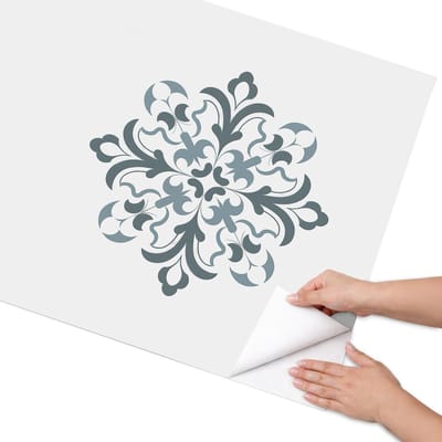 Coloray Meubel Wrap Folie - Wit Meubelfolie - 75x150 cm - Meubelfolie Zelfklevend Klassieke ornamenten - Wrapfolie Keuken - Klassiek Meubelfolie - Decoratiefolie - Tafeldecoratie - Achtergronden en patronen