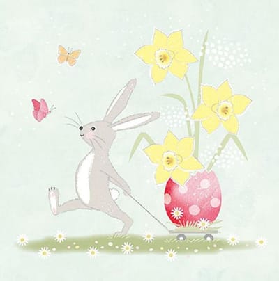 Ambiente - Servetten - Walking Easter Bunny - Pasen - Voorjaar