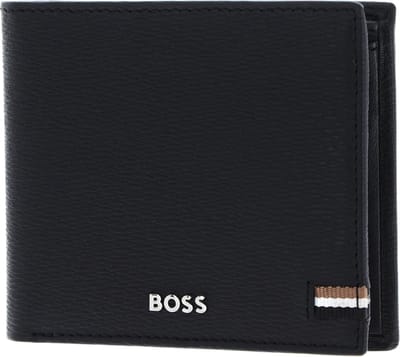 HUGO BOSS Leren Portemonnee Iconic Wallet Black Zwart