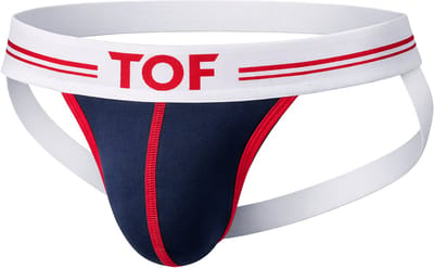 TOF Paris French Jock Navy Blue - MAAT XL - Heren Ondergoed - Jockstrap voor Man - Mannen Jock