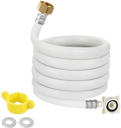 Dailygoods- Aansluitdraad Hoogwaardige PVC - Wasmachine Slang met Waterstop - Rubber Gaskets - 5 Meter - Drukbestendig - Lekvrij