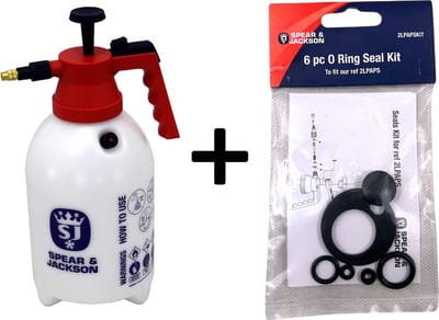 Spear & Jackson Drukspuit 2 Liter Met Ringen - Druksproeier - Onkruidverdelger - Sproeier - Drukspuiten - drukspuit zuurbestendig - drukspuit zuur