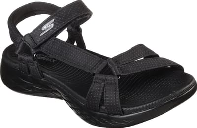 Skechers On-The-Go 600 - Brilliancy Dames Sandalen - Black/Black - Maat 42