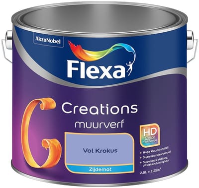 Flexa - Creations Muurverf Zijdemat - Vol Krokus - Mengverf - 2,5 L