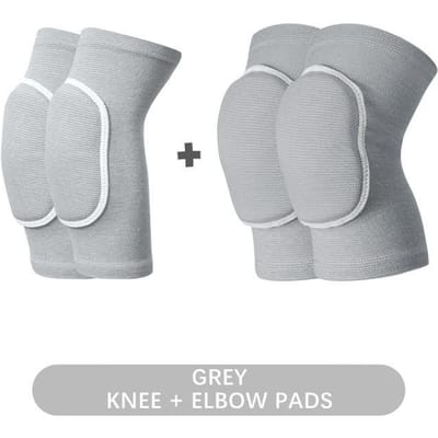 4 Stuks/Set Dikke Knie- en Elleboogbeschermers Ideaal Voor Kinderen Vrouwen Kinderen Spons Kniebeschermers Dansen Fietsen Volleybal Basketbal Voetbal Beschermer S/M