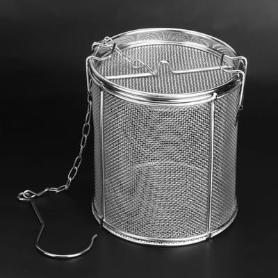 Filtre à thé en acier inoxydable, panier de séparation pour assaisonnements de soupe, filtre à épices 3
