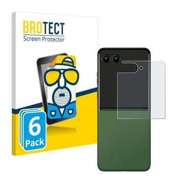 BROTECT - Screenprotector voor Motorola Razr 50 Ultra (Achterdisplay) - Folie Beschermfolie matte 6 Stuks