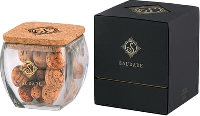 SAUDADE - Exclusieve geurverspreider van kurk - zwarte orchidee
