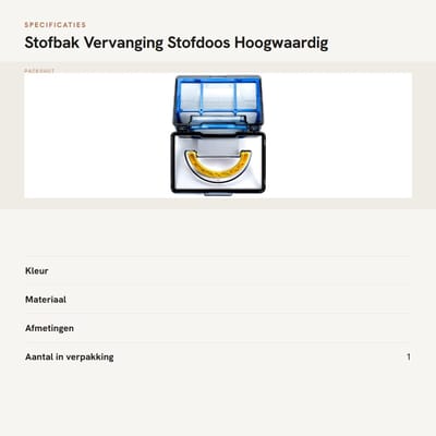 Dailygoods- Stofzak Vervanging Hoogwaardig Materiaal - Stofdoos - Geschikt voor iLife V5/V5s/V5Pro - Medion MD 16192/18500 - Duurzaam - 1 Stuk - Stofcontainer