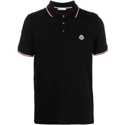 Moncler Maglia Poloshirt Zwart Heren Tops 8A703-00-84556-999 M black