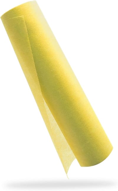 Fleece Tafelloper 30 cm x 25 m in Geel voor Doop, Communie, Verjaardagen en Bruiloften Decoratie