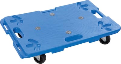 Silverline Platformtrolley - 40 x 60 cm - 100 kg draagkracht - Robuuste zwenkwielen - Polypropyleen