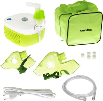 Omnibus Nubi BR-CN195 Elektrische inhalator Inhalerset voor kinderen en volwassenen Vernevelaar Inademing Geprofileerd masker voor volwassenen en kinderen