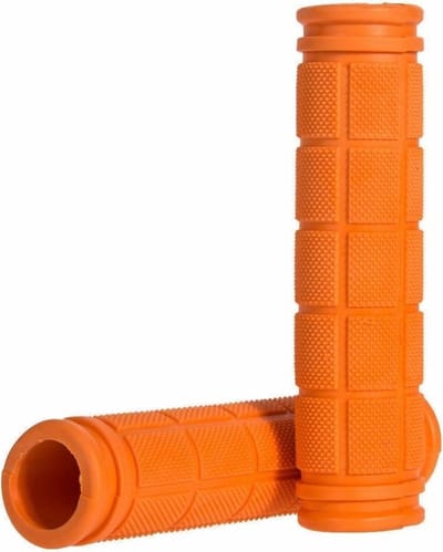 Scoby - Fietshandvatten - Anti-Slip Handvatten - Full Grip - Bike Grips - 115 mm x 22 mm - Oranje