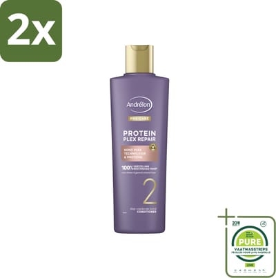 Andrélon – Conditioner – Pro Care Protein Plex Repair – 250 ml - Voordeelverpakking - 2 stuks - Herstel haar - Beschadigd haar