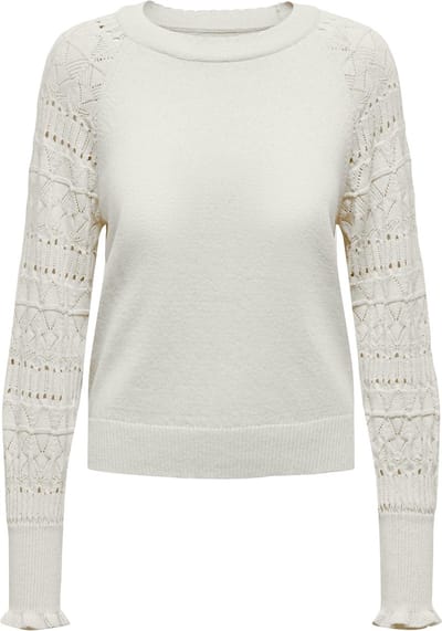 ONLY - Pull - Maat XS - Vrouwen - wit - katoen