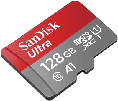 SanDisk Ultra + Adapter microSDXC-kaart 128 GB A1 Application Performance Class, UHS-Class 1