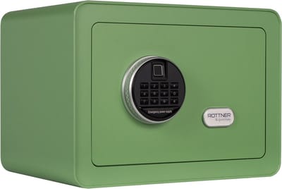 Rottner Meubelkluis Vintage Groen met Elektronisch slot - Noodsleutel - 25x35x25cm