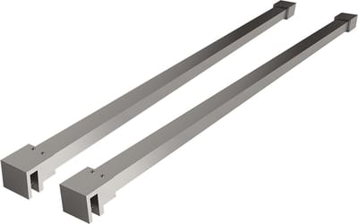 Wiesbaden Slim set stabilisatiestangen 120 cm voor vrijstaande inloopdouches chroom