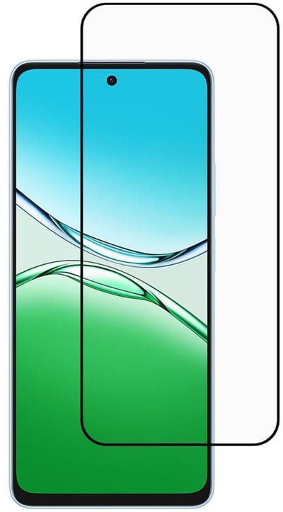 Coverup Screen Protector - Geschikt voor OPPO A5x Screen Protector - Coverup Full-Cover 9H Tempered Glass - Zwart