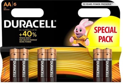 Duracell Basic Alkaline  AA/LR6 - blister 6