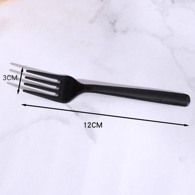 100 Stuks/Pak Lange Handgreep Vork Herbruikbaar Plastic Wegwerp Vorken Feest Picknick Pakket Tafelgerei Verdikking Fijn Hoge Kwaliteit Voedsel Mes