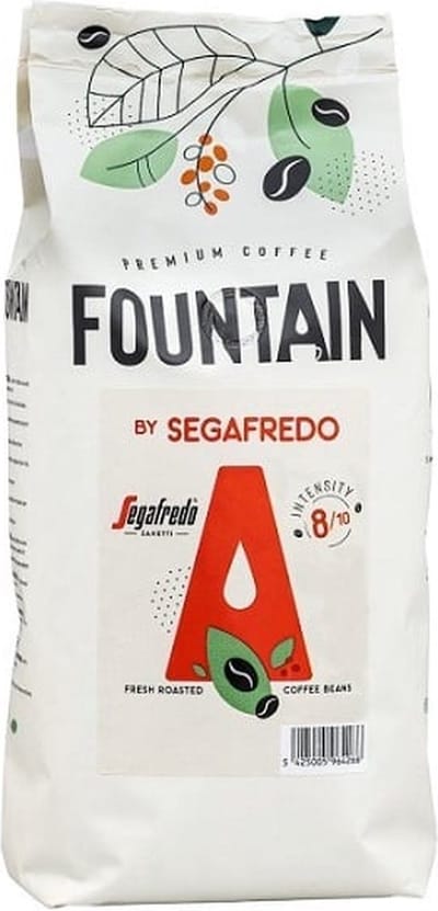 Fountain by Segafredo Koffiebonen 1kg - Geschikt voor alle soorten koffieboonmachines. Intense koffiebonen, samengesteld uit bonen van de beste afkomst