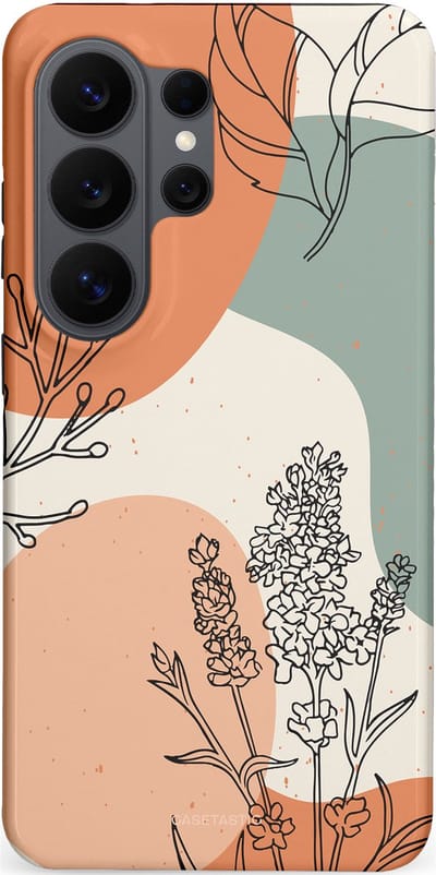 Casetastic Hoesje Geschikt voor Samsung Galaxy S26 Ultra - Stijlvolle Beschermende Duo-layer Case - Lijnenspel Natuur