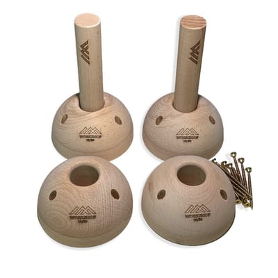Workshop 19/50 Pegreceiver balls - pegboard - klimmen - Max Climbing - optrekken - optrekstang