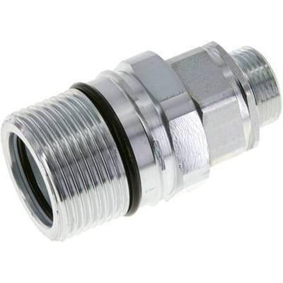 Stalen DN 25 Hydraulische Koppeling Snelkoppeling 22 mm L Knelring ISO 8434-1 D M48 x 3