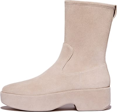 FitFlop FitFlop F-Luma Boot - Stretch Suede (Wrapped) BEIGE - Maat 37