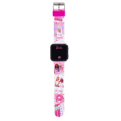 Disney 5-DIS032 Barbie Kinderhorloge met LED Display voor datum en tijd - Roze