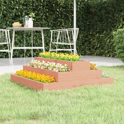 vidaXL - Plantenbak - 80x80x27 - cm - massief - douglashout