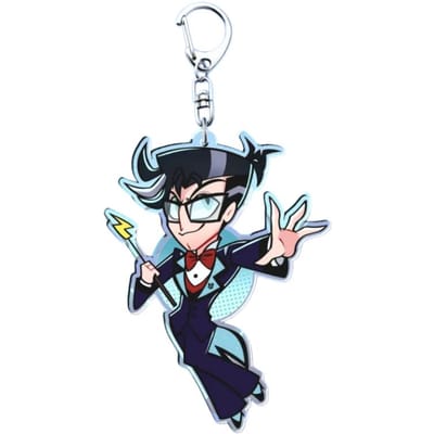 Porte-clés Acrylique 5CM Vox Charlie Morningstar Vincent Velvet Emily Abel Décoration de Sac à Dos Pendentif Cadeau Périphérique Anime white