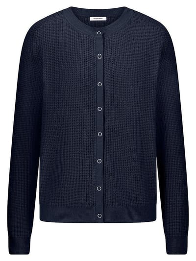 Vest ronde hals Van Peter Hahn blauw