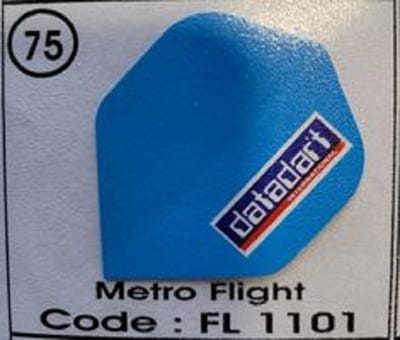 Dart Flights - 10 sets (30 stuks) - 75 micron - metro Flights Blauw