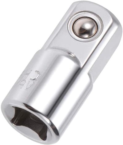 1/4 Inch Female naar 3/8 Inch Male Socket Adapter van Chroom Vanadium Staal met Balvergrendeling voor Ratels en Handgereedschap - Duurzaam en Betrouwbaar Accessoire voor Klussen