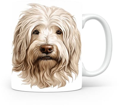Mok Komondor Beker voor koffie of tas voor thee, cadeau voor dierenliefhebbers, moeder, vader, collega, vriend, vriendin, kantoor, opa, oma, hond, kerst, sinterklaas, verjaardag